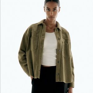 NWT Zara Corduroy Shaket (Khaki)